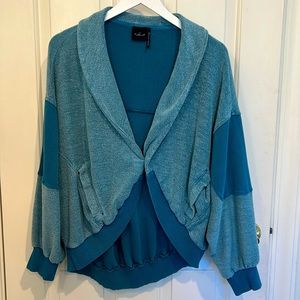 Urban Outfitters Blue Hooded Sweater